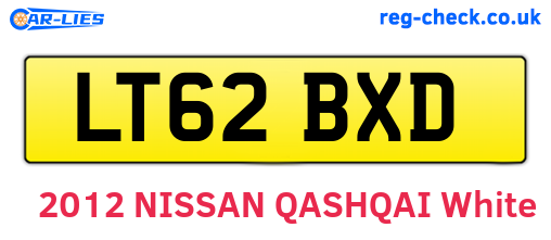 LT62BXD are the vehicle registration plates.