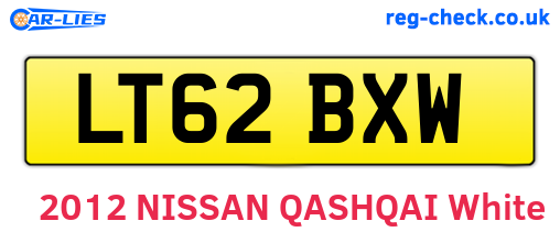 LT62BXW are the vehicle registration plates.