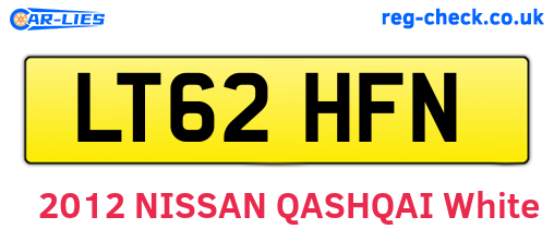 LT62HFN are the vehicle registration plates.