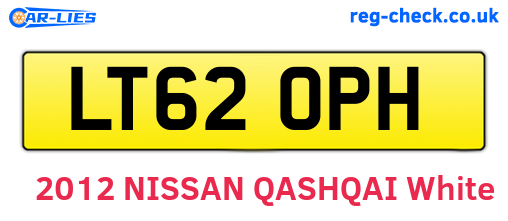 LT62OPH are the vehicle registration plates.