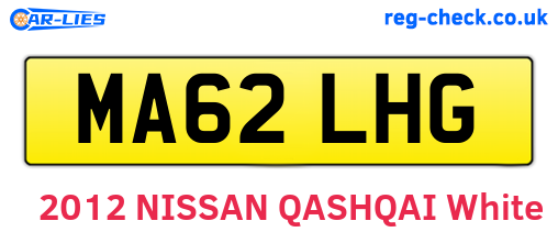 MA62LHG are the vehicle registration plates.