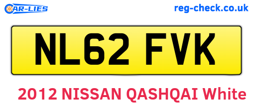 NL62FVK are the vehicle registration plates.