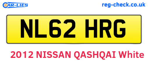 NL62HRG are the vehicle registration plates.
