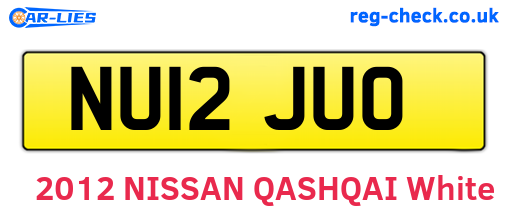 NU12JUO are the vehicle registration plates.
