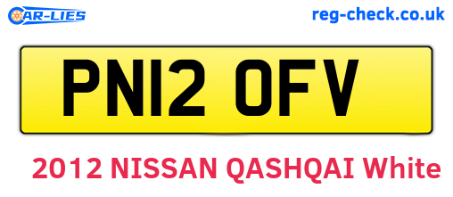 PN12OFV are the vehicle registration plates.