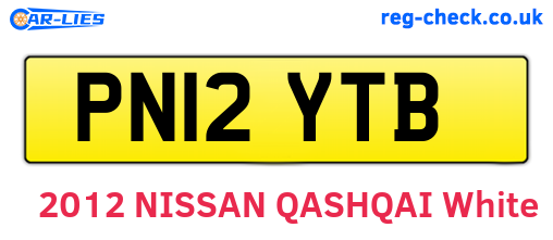 PN12YTB are the vehicle registration plates.