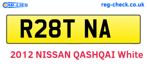 R28TNA are the vehicle registration plates.