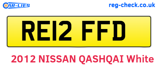 RE12FFD are the vehicle registration plates.