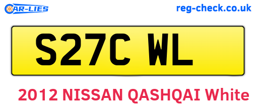 S27CWL are the vehicle registration plates.