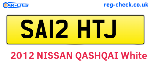 SA12HTJ are the vehicle registration plates.