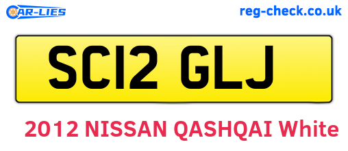 SC12GLJ are the vehicle registration plates.