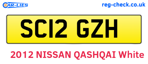 SC12GZH are the vehicle registration plates.