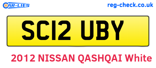 SC12UBY are the vehicle registration plates.