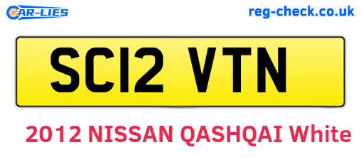 SC12VTN are the vehicle registration plates.