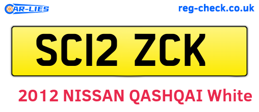 SC12ZCK are the vehicle registration plates.