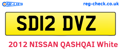 SD12DVZ are the vehicle registration plates.