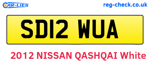SD12WUA are the vehicle registration plates.