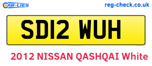 SD12WUH are the vehicle registration plates.