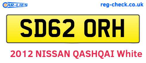 SD62ORH are the vehicle registration plates.