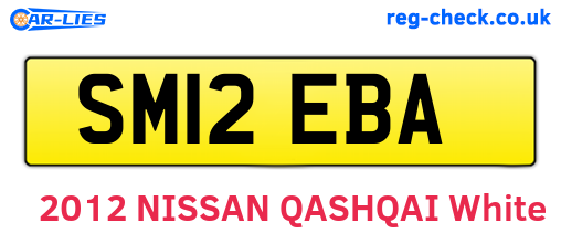 SM12EBA are the vehicle registration plates.