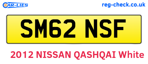 SM62NSF are the vehicle registration plates.