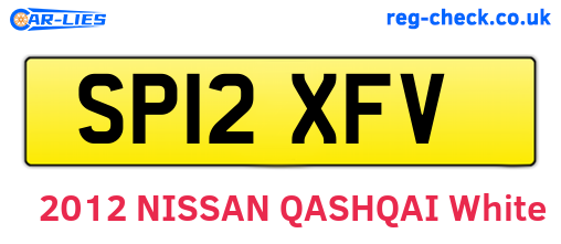 SP12XFV are the vehicle registration plates.