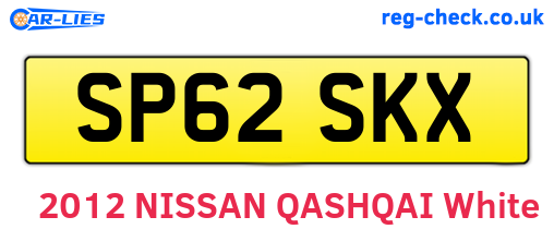 SP62SKX are the vehicle registration plates.
