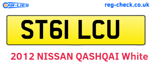 ST61LCU are the vehicle registration plates.