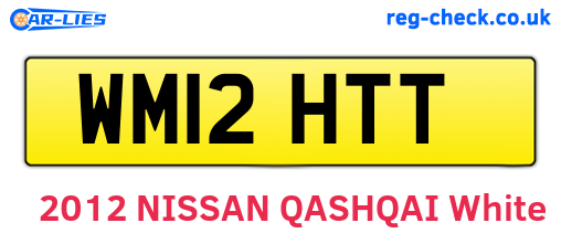 WM12HTT are the vehicle registration plates.