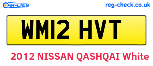 WM12HVT are the vehicle registration plates.