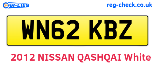 WN62KBZ are the vehicle registration plates.