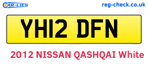 YH12DFN are the vehicle registration plates.