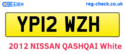 YP12WZH are the vehicle registration plates.
