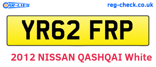 YR62FRP are the vehicle registration plates.