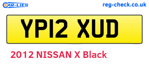 YP12XUD are the vehicle registration plates.