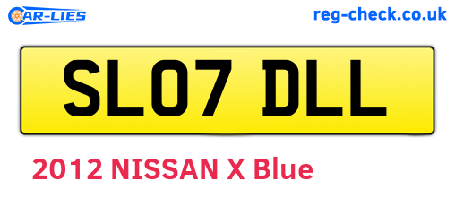 SL07DLL are the vehicle registration plates.