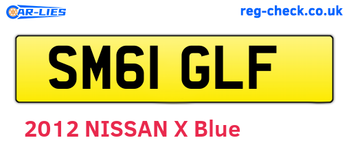 SM61GLF are the vehicle registration plates.