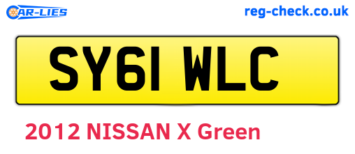 SY61WLC are the vehicle registration plates.