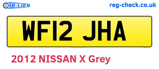 WF12JHA are the vehicle registration plates.