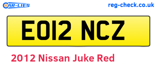 Red 2012 Nissan Juke (EO12NCZ)