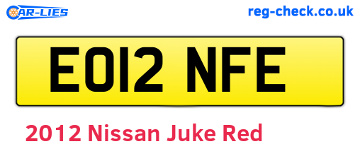 Red 2012 Nissan Juke (EO12NFE)