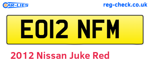 Red 2012 Nissan Juke (EO12NFM)