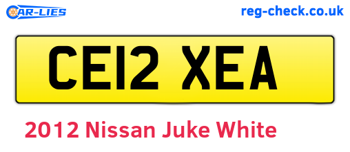 White 2012 Nissan Juke (CE12XEA)
