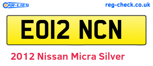 Silver 2012 Nissan Micra (EO12NCN)