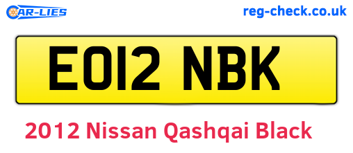 Black 2012 Nissan Qashqai (EO12NBK)