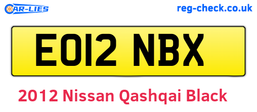 Black 2012 Nissan Qashqai (EO12NBX)