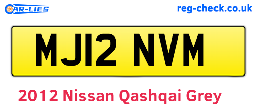 Grey 2012 Nissan Qashqai (MJ12NVM)
