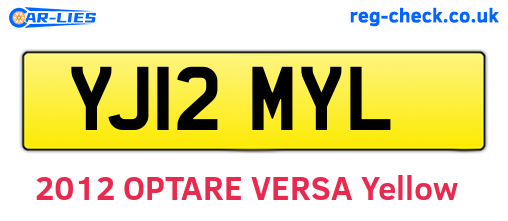 YJ12MYL are the vehicle registration plates.