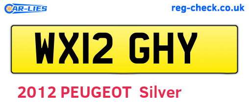 WX12GHY are the vehicle registration plates.