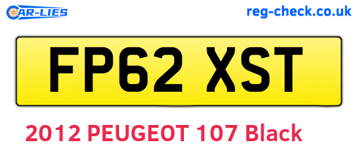 FP62XST are the vehicle registration plates.